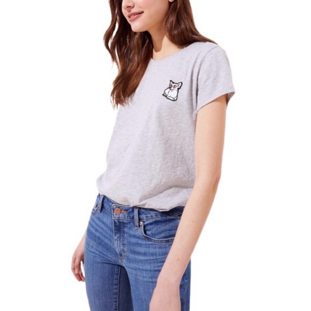 Loft Vintage Soft Corgi Patch t-shirt